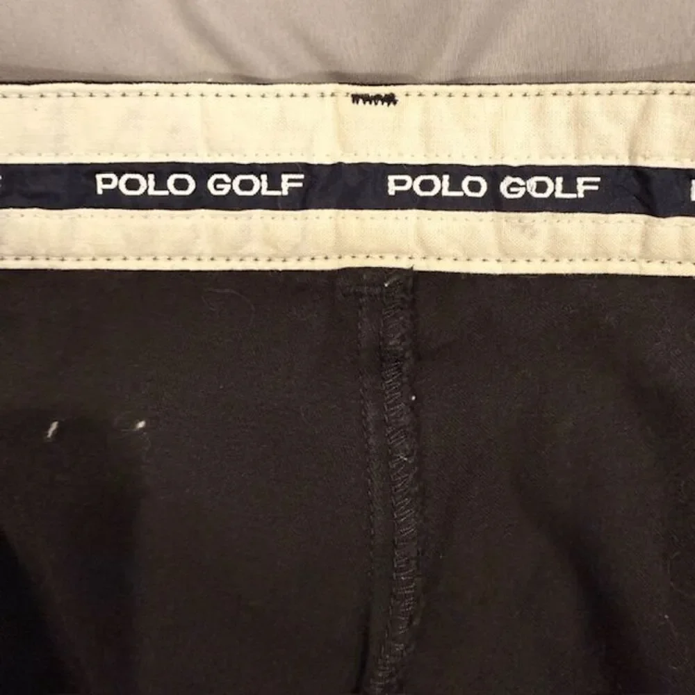 Polo Ralph Lauren Polo Golf‎ Trousers (Vintage Pleated) Black 38x31